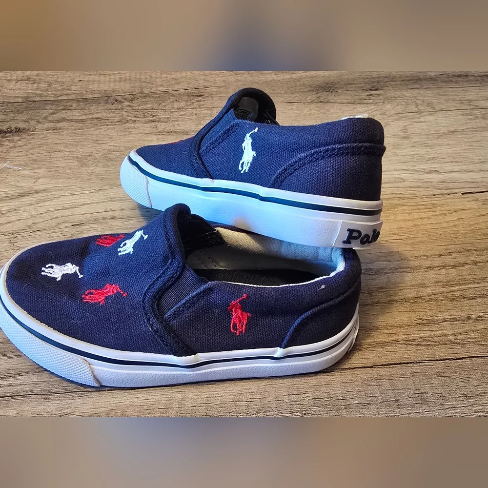 Polo by Ralph Lauren Keaton Allover Pony Slip On Sneakers - Picture 3 of 6